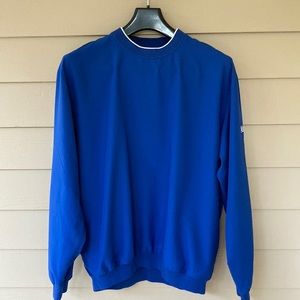 Ashworth, blue golf pullover with pockets
